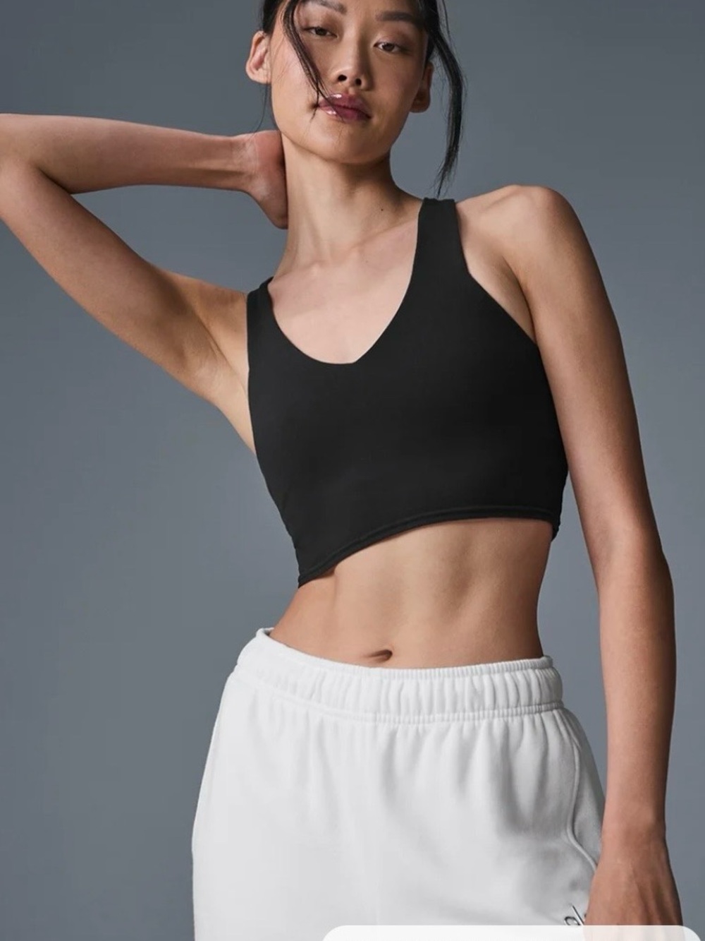 ALO Yoga Airbrush Real Bra Tank. Size. L. Color. Black